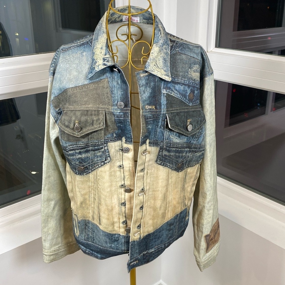Vintage Denim Patch Jacket